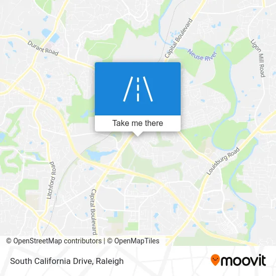 South California Drive map