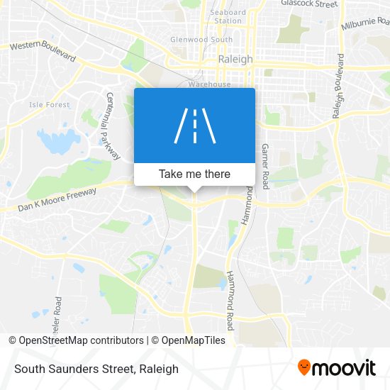 South Saunders Street map