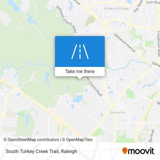 South Turkey Creek Trail map