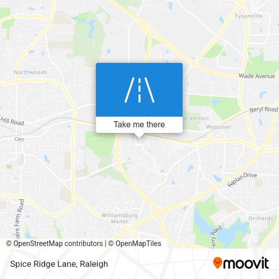 Spice Ridge Lane map