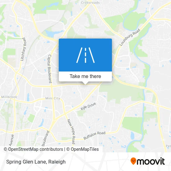 Spring Glen Lane map