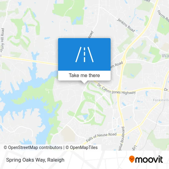 Spring Oaks Way map