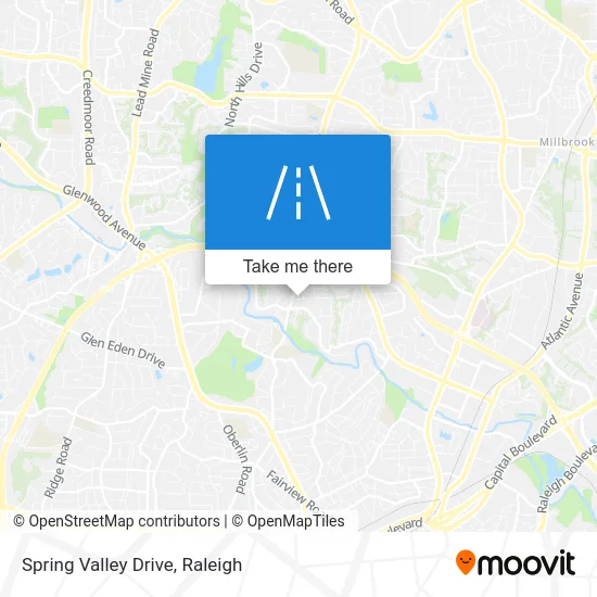 Spring Valley Drive map