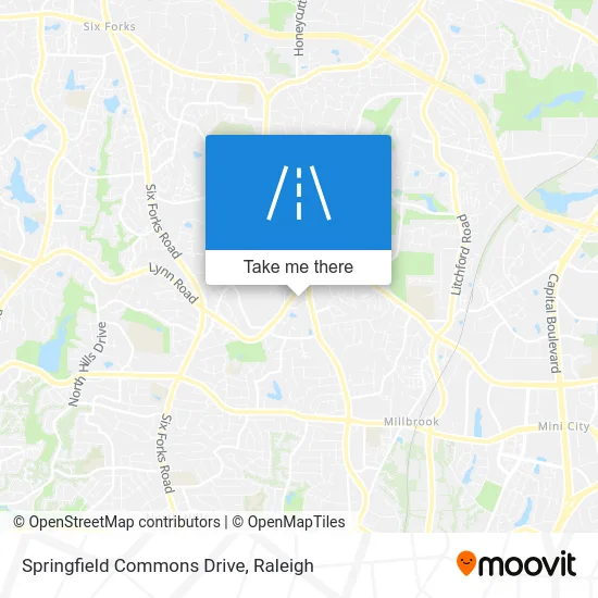 Springfield Commons Drive map
