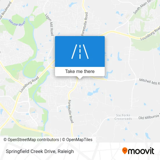 Springfield Creek Drive map