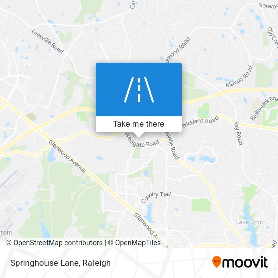 Mapa de Springhouse Lane