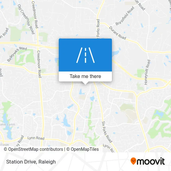 Station Drive map