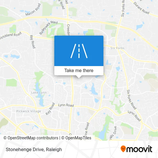 Stonehenge Drive map