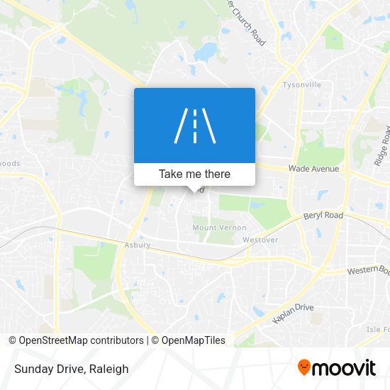 Mapa de Sunday Drive