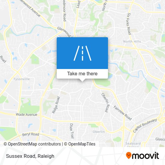 Mapa de Sussex Road