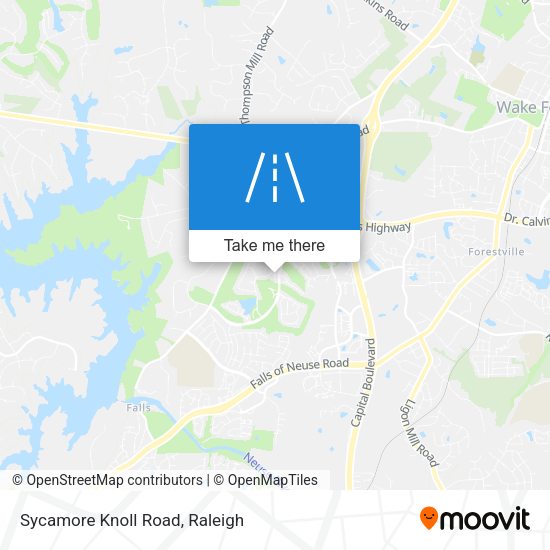 Mapa de Sycamore Knoll Road