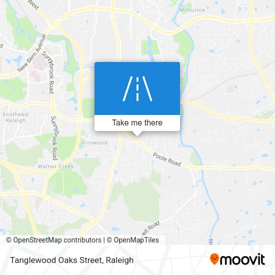Tanglewood Oaks Street map