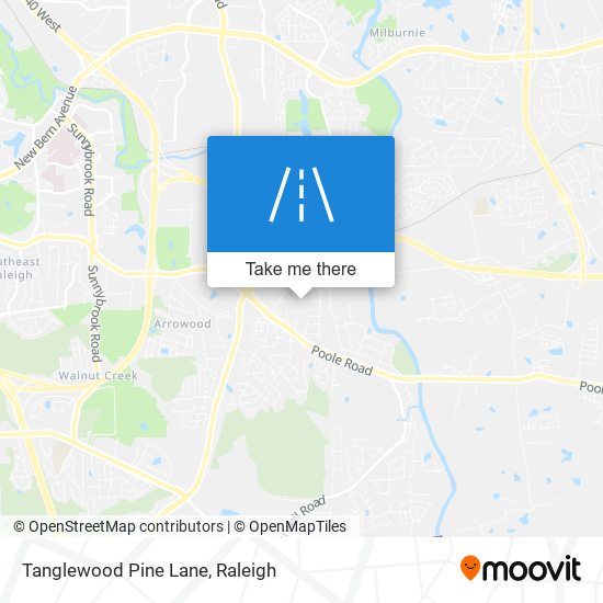 Tanglewood Pine Lane map