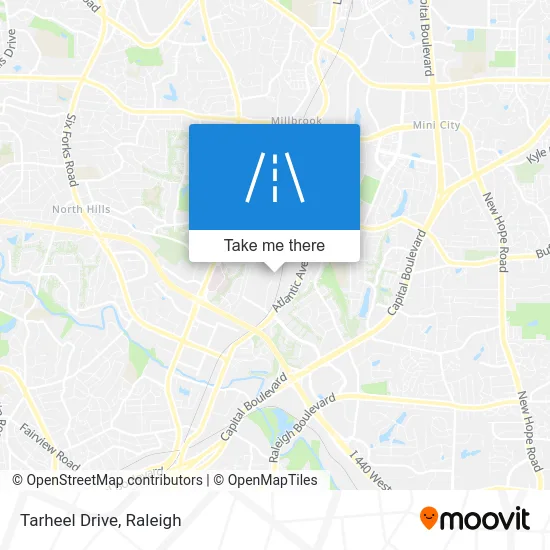 Tarheel Drive map