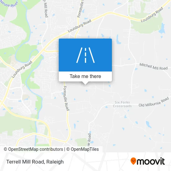 Terrell Mill Road map