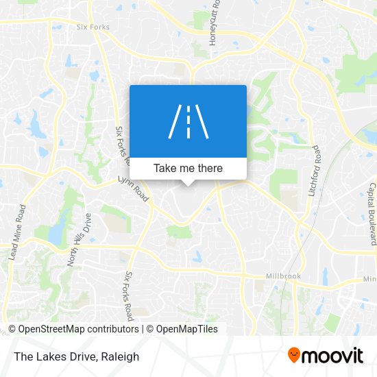 Mapa de The Lakes Drive