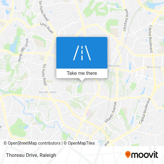 Mapa de Thoreau Drive