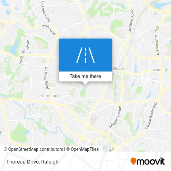 Thoreau Drive map