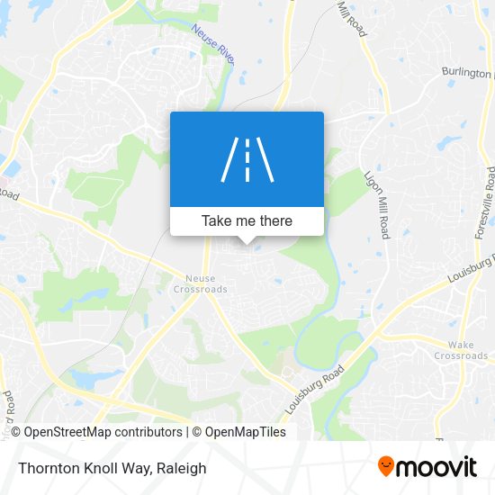 Thornton Knoll Way map