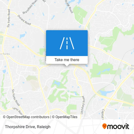 Thorpshire Drive map