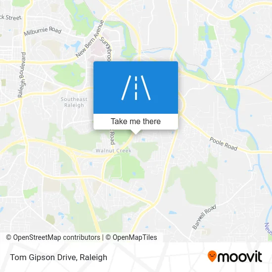 Tom Gipson Drive map