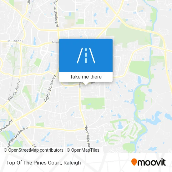 Top Of The Pines Court map
