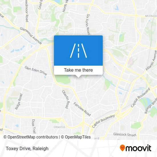 Toxey Drive map