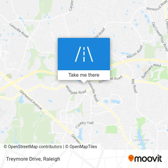 Treymore Drive map