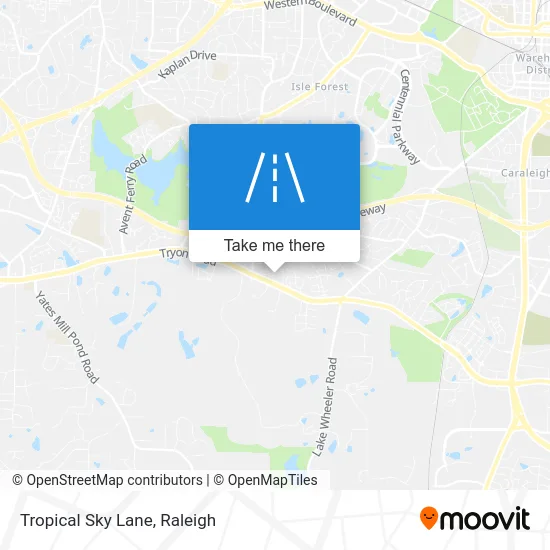 Tropical Sky Lane map