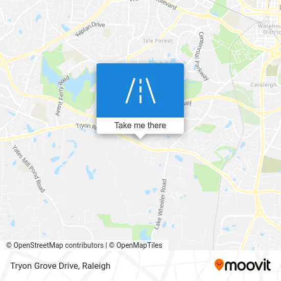 Tryon Grove Drive map