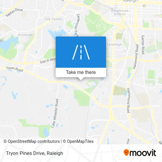 Tryon Pines Drive map