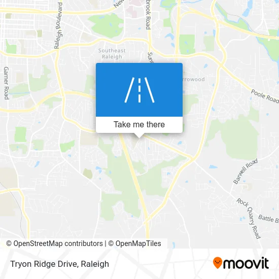 Tryon Ridge Drive map