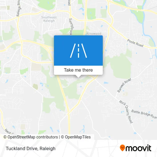Tuckland Drive map