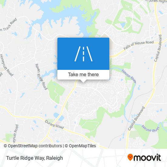 Turtle Ridge Way map