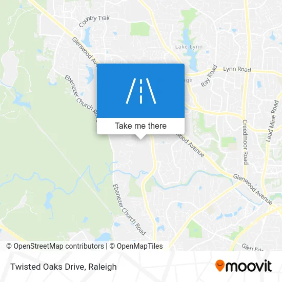 Twisted Oaks Drive map