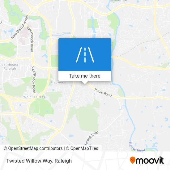 Twisted Willow Way map