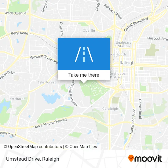 Umstead Drive map