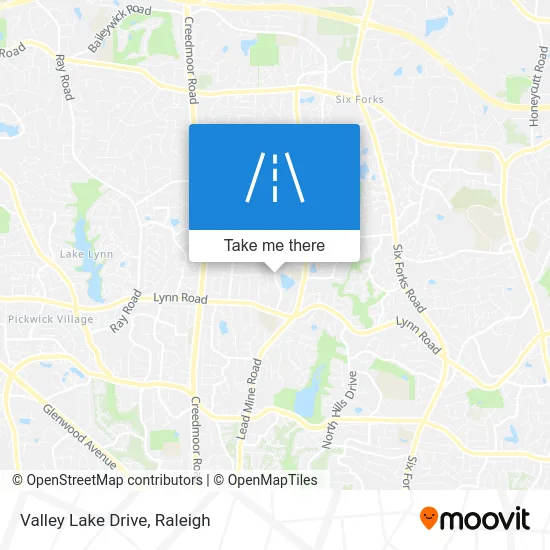 Valley Lake Drive map