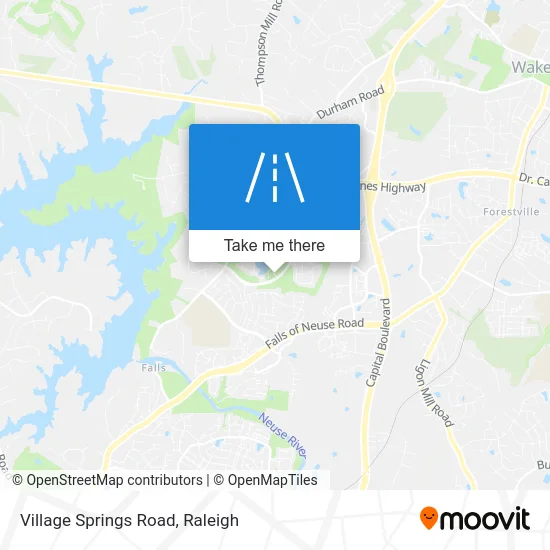 Village Springs Road map