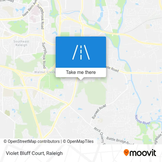 Violet Bluff Court map