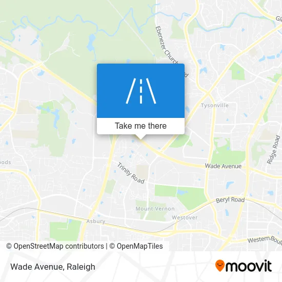 Wade Avenue map