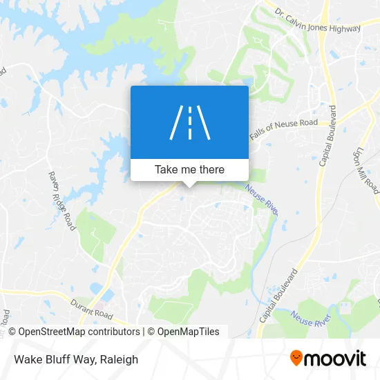 Wake Bluff Way map