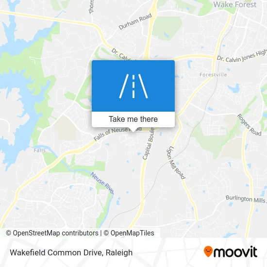 Wakefield Common Drive map