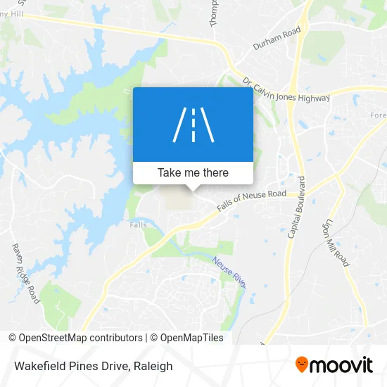 Wakefield Pines Drive map