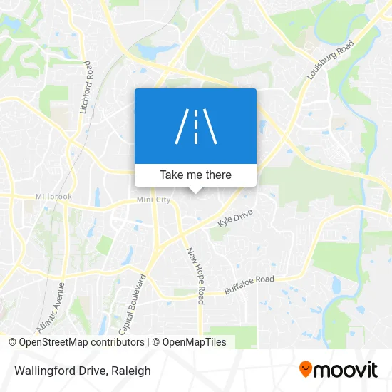 Wallingford Drive map