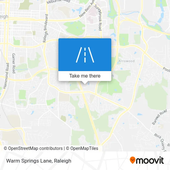 Warm Springs Lane map