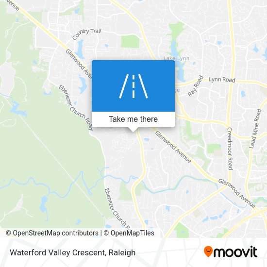 Waterford Valley Crescent map