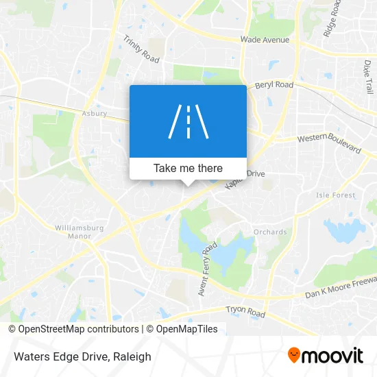 Waters Edge Drive map