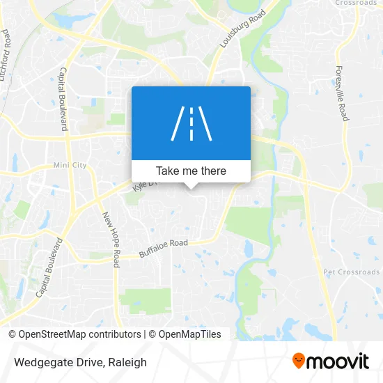 Wedgegate Drive map