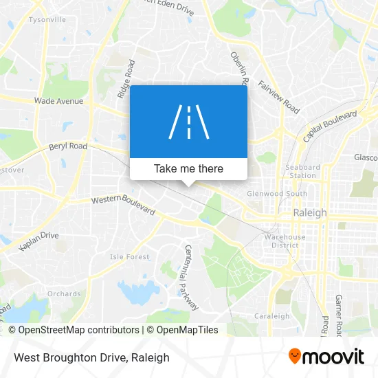 West Broughton Drive map